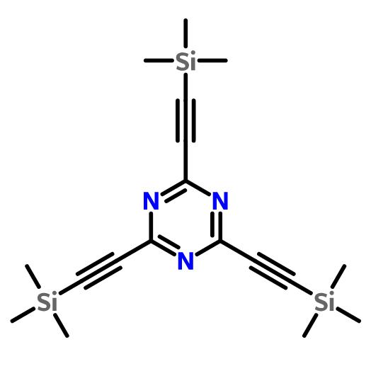 2,4,6-三((三甲基甲硅烷基)乙炔基)-1,3,5-三嗪