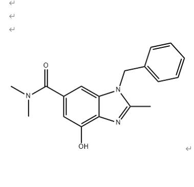 4-Hydroxy-N,N,2-trimethyl-1-(phenylmethyl)-1H-Benzimidazole-6-carboxamide