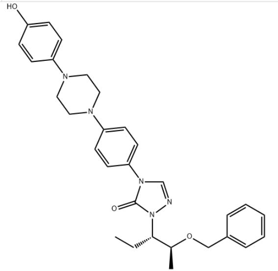 2-[(1S,2S)-1-乙基-2-苄氧基丙基]-2,4-二氢-4-[4-[4-(4-羟基苯基)-1-哌嗪基]苯基]-3H-1,2,4-三氮唑-3-酮
