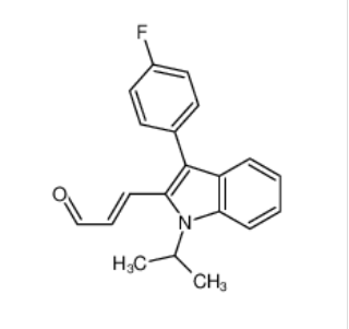 (E)-3-[3-(4-氟苯基)-1-异丙基吲哚-2-基]丙烯醛