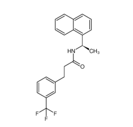 (R)-N-(1-(萘-1-基)乙基)-3-(3-(三氟甲基)苯基)丙酰胺