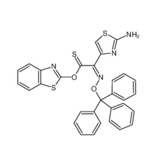 (Z)-2-(2-氨基噻唑-4-基)-2-三苯甲氧亚氨基硫代乙酸(S-2-苯并噻唑)酯