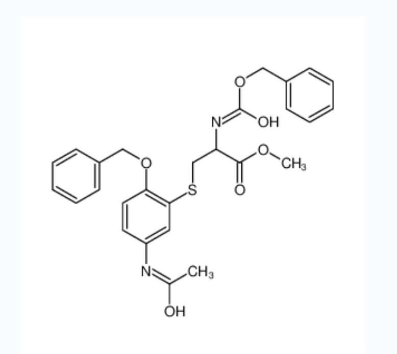 N-苄氧羰基-5-(3-乙酰氨基-6-苄基氧基苯基)半胱氨酸甲酯