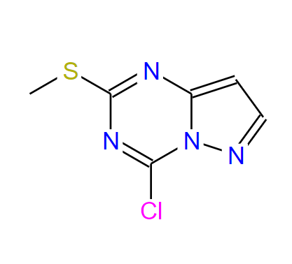4-氯-2-(甲硫基)吡唑并[1,5-A][1,3,5]三嗪；54346-19-9