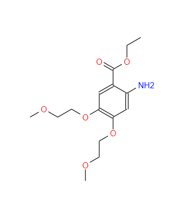 4,5-二(2-甲氧基乙氧基)-2-氨基苯甲酸乙酯；179688-27-8