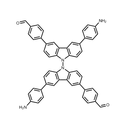 4,4'-(6,6'-bis(4-aminophenyl)-[9,9'-bicarbazole]-3,3'-diyl)dibenzaldehyde