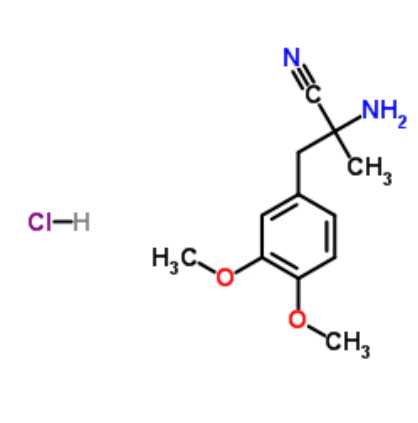 L-3-(3,4-二甲氧基苯基)-2-氨基-2-甲基丙腈盐酸盐