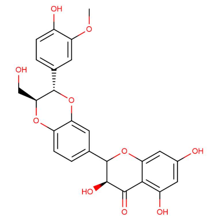 (2R,3R)-3,5,7-三羟基-2-((2R,3R)-3-(4-羟基-3-甲氧基苯基)-2-(羟甲基)-2,3-二氢苯并[b] [1,4]二氧杂环己烯-6-基)苯并二氢吡喃-4-酮