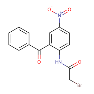 5 -硝基- 2 -（溴乙酰氨基）二苯甲酮