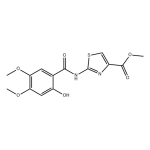 2 - [(2 - 羟基-4,5 - 二甲氧基苯甲酰基)氨基] -4 - 噻唑羧酸甲酯