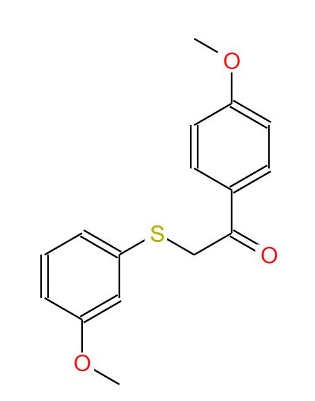 4-甲氧基-A-[(3-甲氧基苯基)硫]苯乙酮