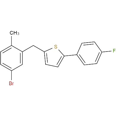 2-(2-甲基-5-溴苄基)-5-(4-氟苯)噻吩