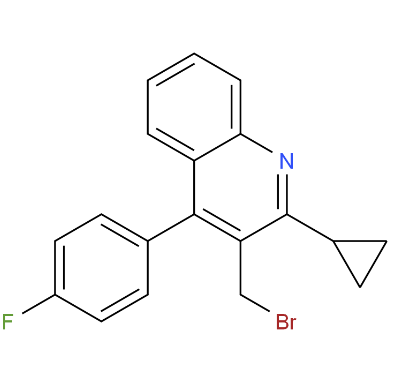 3-溴甲基-2-环丙基-4-(4'-氟苯基)喹啉
