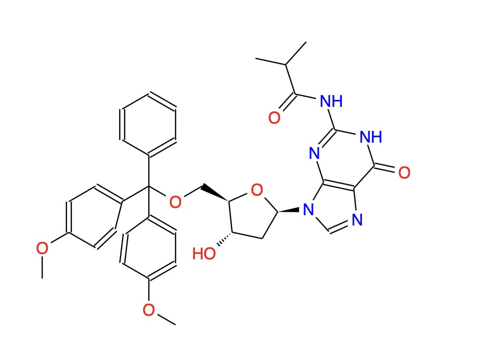 5'-O-(4,4'-二甲氧基三苯基)-N2-异丁酰基-2'-脱氧鸟苷