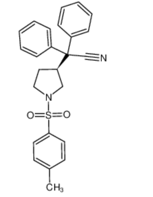(S)-1-对甲苯磺酰基-3-(1-氰基-1,1-二苯甲基)吡咯烷