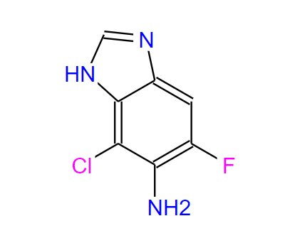 4-氯-5-氨基-6-氟苯并咪唑