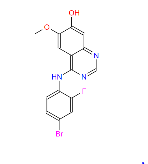 4-(4-溴-2-氟苯胺基)-7-羟基-6-甲氧基喹唑啉