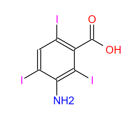 3119-15-1；3-氨基-2,4,6-三碘苯甲酸