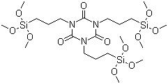 CAS 登录号:26115-70-8, 1,3,5-三(三甲氧基硅丙基)异氰脲酸酯