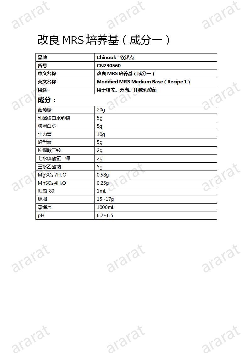 CN230560 改良MRS培养基(成分一)_01.jpg CN230560 改良MRS培养基(成分一)_01.jpg