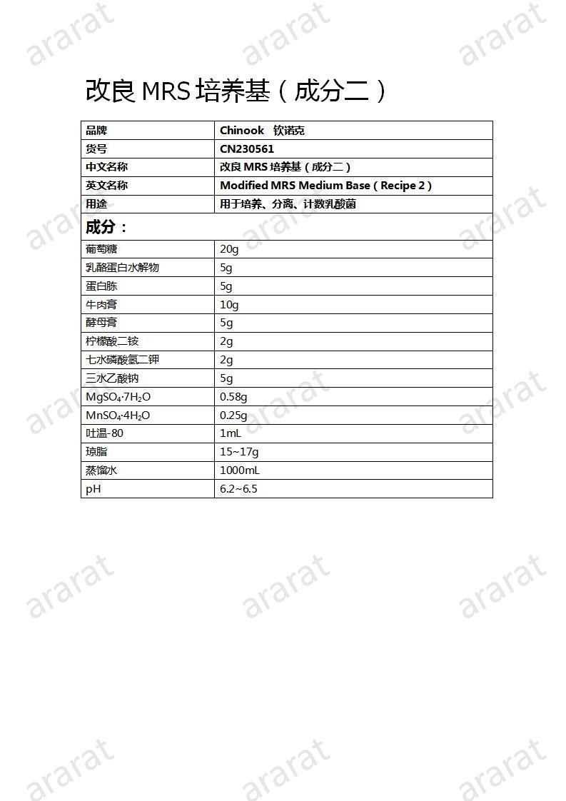 CN230561 改良MRS培养基(成分二)_01.jpg CN230561 改良MRS培养基(成分二)_01.jpg