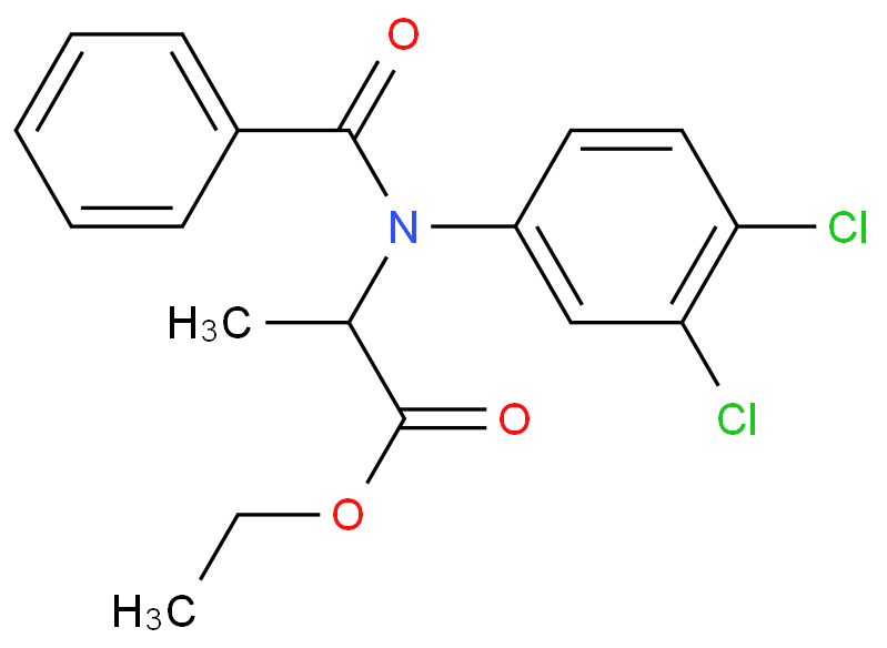 N-苯甲酰-N-(3,4-二氯苯基)-DL-丙氨酸乙酯