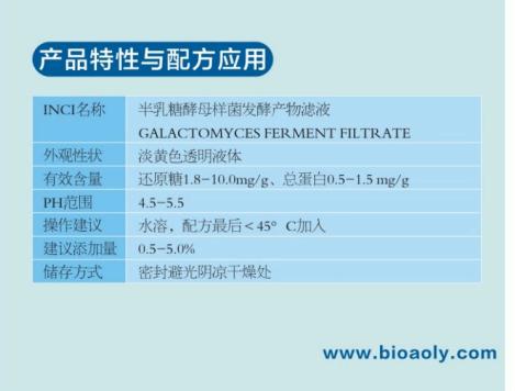 半乳糖酵母样菌发酵产物滤液