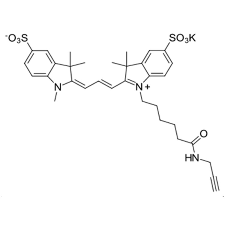 Sulfo-Cyanine3 alkyne，2055138-87-7，磺化Cy3炔烃