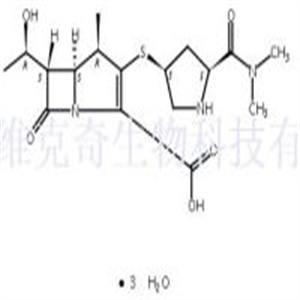 美洛培南三水合物  CAS号：119478-56-7
