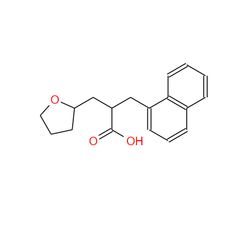 3-萘基-2-((四氢呋喃基-2)-甲基)丙酸