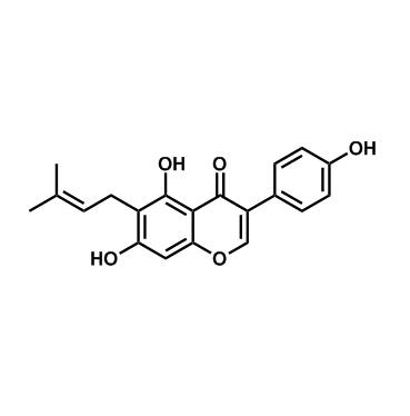 5,7-二羟基-3-(4-羟基苯基)-6-(3-甲基丁-2-烯-1-基)-4H-苯并吡喃-4-酮
