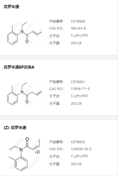 克罗米通杂质   实验室大量现货供应