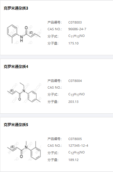 克罗米通杂质   实验室大量现货供应