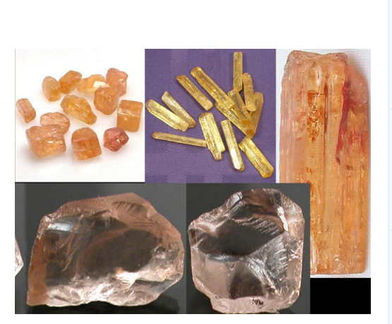 黄玉,天然存在的矿物