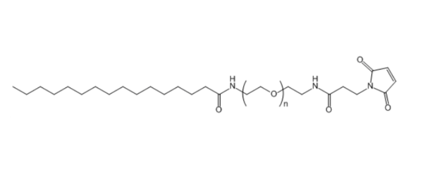 Palmitic acid-PEG-Mal 软脂酸-聚乙二醇-马来酰亚胺