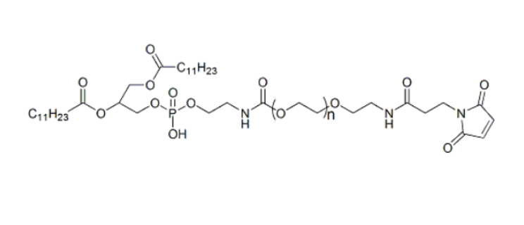 DLPE-PEG-Mal 1,2-二月桂酰磷脂酰乙醇胺-聚乙二醇-马来酰亚胺
