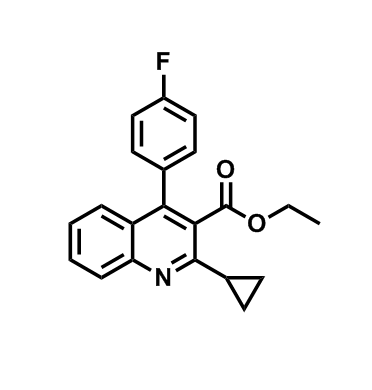 2-环丙基-4-(4-氟苯基)-喹啉-3-羧酸乙酯
