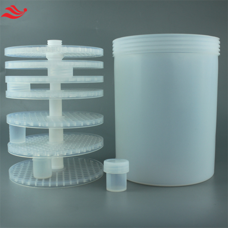 PFA圆桶清洗桶4L6L耐腐蚀低本底小瓶清洗系统可做反应装置