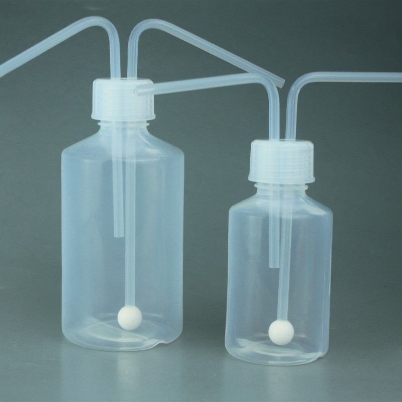 PFA洗气瓶耐腐蚀低本底长进短出500ml气体吸收瓶