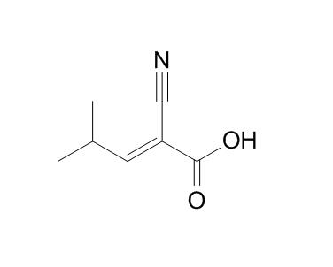 2-Cyano-4-methylpent-2-enoic acid