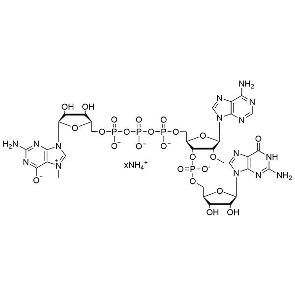 m7G(5')ppp(5')(2'-OMeA)pG·NH4.png m7G(5')ppp(5')(2'-OMeA)pG·NH4.png