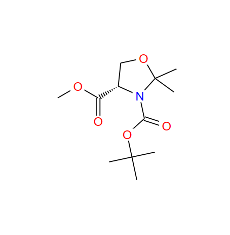 (S)-3-BOC-4-甲氧羰基-2,2-二甲基-1,3-恶唑烷 108149-60-6