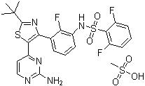 CAS 登录号:1195768-06-9, 达拉菲尼甲磺酸盐