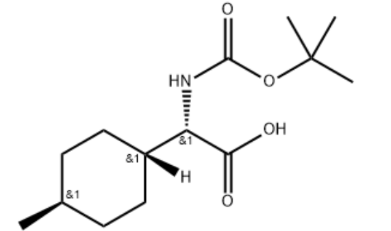 (S) -2-((叔丁氧羰基)氨基)-2-((1R,4S) -4-甲基环己基)乙酸 1187224-06-1