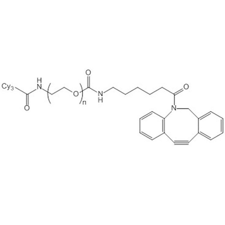 Cy3-PEG-DBCO，花青素Cy3-聚乙二醇-二苯并环辛炔