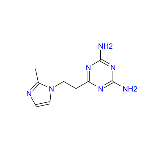 2,4-二氨基-6-[2-(2-甲基-1-咪唑基)乙基]-1,3,5-噻嗪