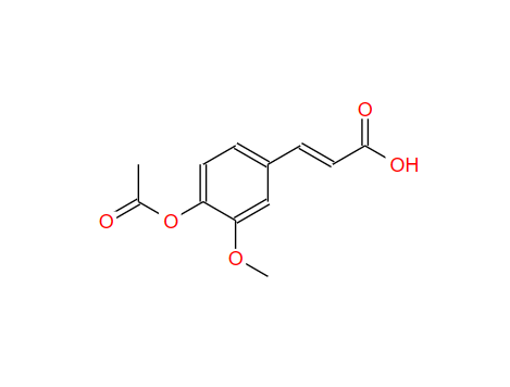 4-乙酰氧基-3-甲氧基肉桂酸 2596-47-6