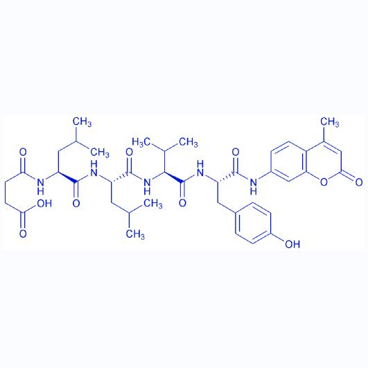 Suc-Leu-Leu-Val-Tyr-AMC 94367-21-2.png Suc-Leu-Leu-Val-Tyr-AMC 94367-21-2.png