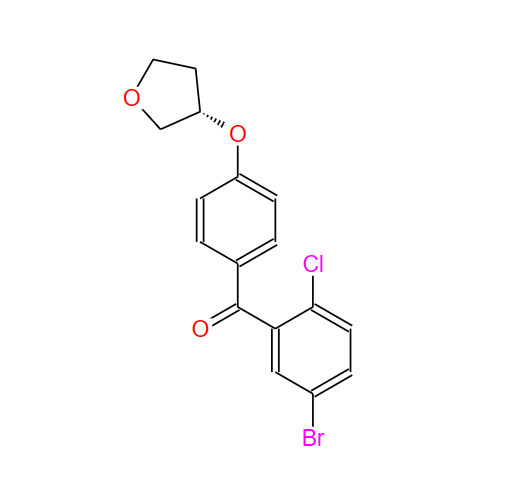 (5-溴-2-氯苯基)[4-[[(3S)-四氢-3-呋喃基]氧基]苯基]甲酮 915095-84-0