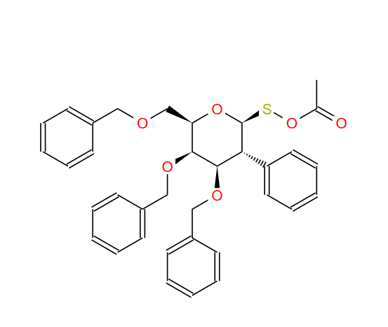 苯基 3,4,6-三-O-(苯基甲基)-1-硫代-BETA-D-吡喃半乳糖苷乙酸酯 183875-28-7